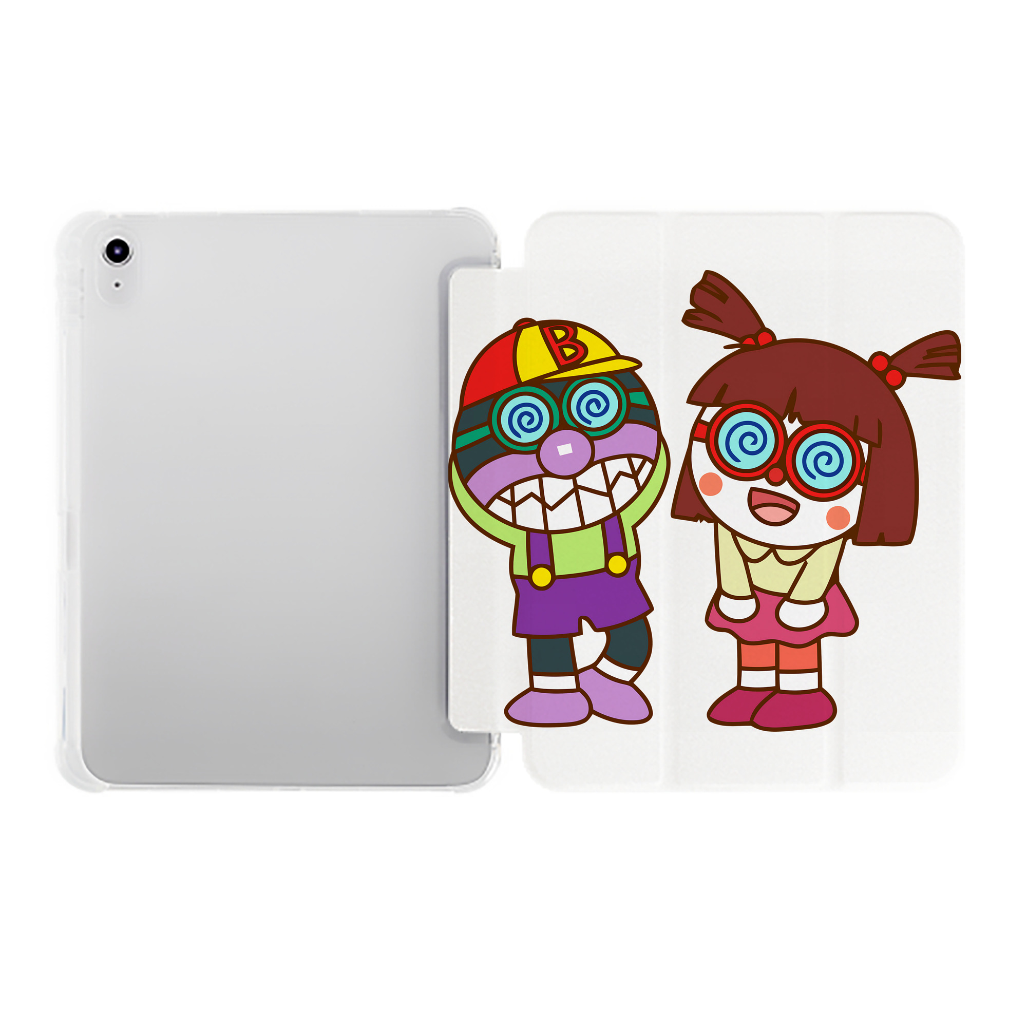 （画像用） アンパンマン Anpanman IPad ケース ペン収納付き 三つ折りスタンド PUレザー×シリコン 対応機種9.5/10.5/10.9インチ